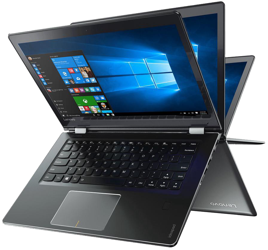 Lenovo x360 laptop with windows 10 operating system.